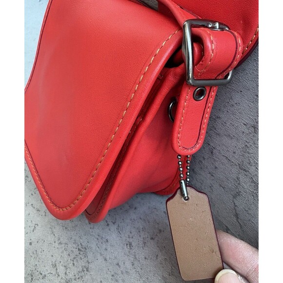 COACH x DISNEY MICKEY MOUSE Ears crossbody Leather Bag Red limited edition - Picture 8 of 9